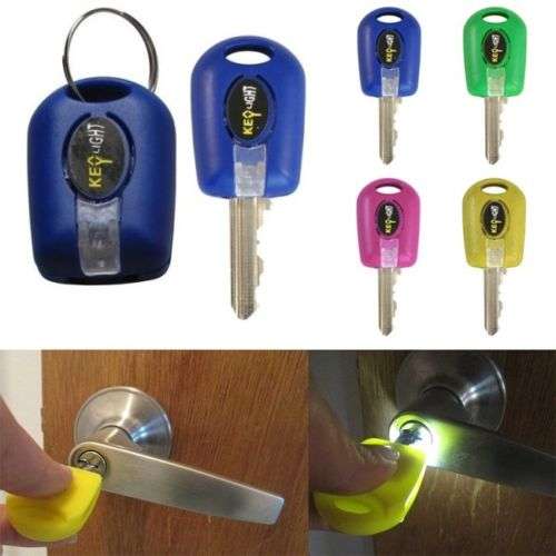 4 Pack: LED Key Cover Keychain Light - in Assorted Colors Best Deals & Coupons in America